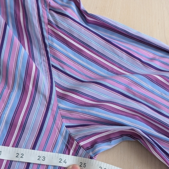 🦈Paul & Shark Purple and Blue Casual Button Down Shirt🇮🇹 - Picture 10 of 13